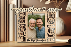 SVG Animal Grandpa and Me Giraffe Frame Picture Hippo Lion Product Image 2
