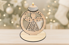Holy Angel SVG Candle Holder Home Holiday Decor Laser Gift Product Image 2