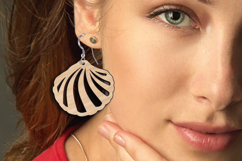 Seashell Set 2 SVG Ocean pattern Earring Laser Gift Maritime Product Image 2