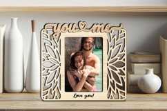 Flowers Gift You and Me SVG Frame Photo Love Romantic Design Product Image 2
