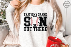 That’s My Grandson Out There Baseball|Baseball Mom Game Day Product Image 2