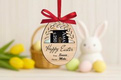 Floral Wreath SVG Easter Gift Card Holder Laser Egg Present Product Image 2