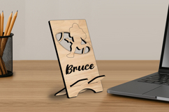American Football SVG Phone Holder Rugby Stand Gift Laser Product Image 2