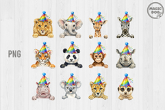 62 Safari Animals Jungle Nursery Bundle PNG Product Image 2
