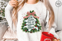 Oh Come Let Us Adore Him|Coquette Christian Christmas Tree Product Image 2