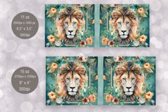 Watercolor Lion Mug Sublimation 11oz &amp; 15oz Product Image 2