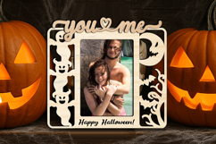 Romantic Halloween You and Me SVG Frame Photo Picture Love Product Image 2