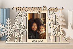 Ho-Ho-Ho Deer SVG Christmas Mommy and Me Frame Photo Gift Product Image 2