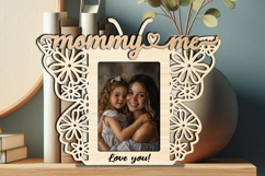 Butterfly SVG Mommy and Me Frame Photo Gift Laser Love Home Product Image 2