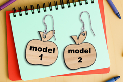 SVG Apple Teacher Earring Back To School Best Teach Ever Set Product Image 2