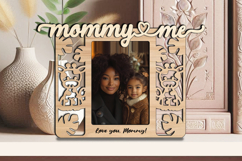 SVG Safari Giraffe Mommy and Me Frame Photo Kids Laser Gift Product Image 2