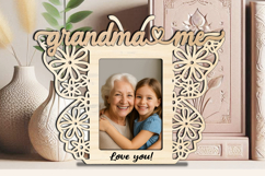 Butterfly Grandma &amp; Me SVG Photo Frame Laser Gift Home Decor Product Image 2