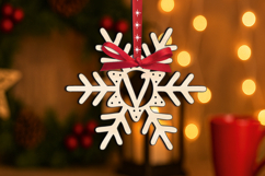 Christmas Letter V Alphabet SVG Holiday Laser Gift Ornament Product Image 2