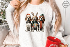 Beagle Christmas|Beagle Dog with Santa Hat|Xmas Beagle Dog Product Image 2