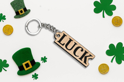 Luck Digital Keychain SVG Patrick Day Laser Lucky Charm Gift Product Image 2