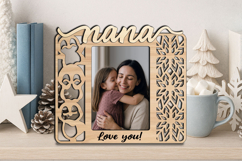 Penguin Christmas Nana SVG Photo Frame Appreciation Winter Product Image 2