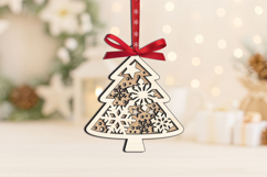 Winter Laser SVG Christmas Pattern Holiday Ornament Gift Product Image 2
