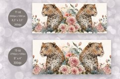 Leopard Mug Sublimation | Watercolor Mug Wrap 11 &amp; 15 oz Product Image 2