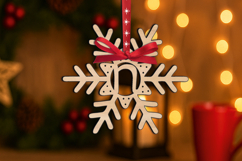 Christmas Holiday Letter N SVG Ornament Alphabet Laser Gift Product Image 2