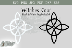 Witches Knot Sacred Protection Symbol Wiccan goth svg png Product Image 1