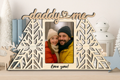 SVG Christmas Tree Daddy Me Photo Frame Gift Winter Present Product Image 2
