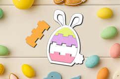 Blocks Laser SVG Bunny Easter Puzzle Kid Child Game Present Product Image 2