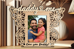 Butterfly SVG Daddy and Me Photo Frame Gift Laser Present Product Image 2