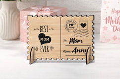 SVG Post Card Best Mom Ever Happy Mother's Day Gift Laser Product Image 2