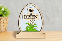 He Is Risen Easter Flower SVG Egg Globe Home Decoration Gift Product Image 1