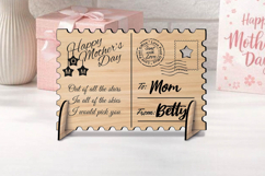 Unique Mother's Day SVG Post Card Present Laser Gift Grandma Product Image 2
