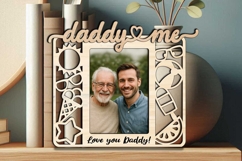Summer Vibes SVG Daddy and Me Photo Frame Kids Laser Child Product Image 2