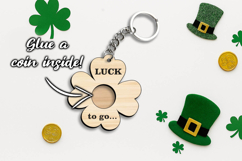 Laser SVG St. Patrick's Day Coin Holder Keychain Lucky Charm Product Image 2