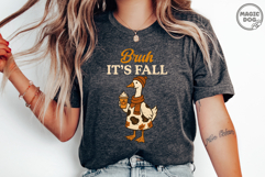 Bruh It’s Fall Funny Goose Fall, Autumn Pumpkin Spice Coffee Product Image 2