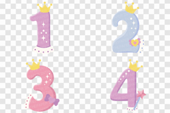 Cute Princess Font | Alphabet Letter Number Pink SVG EPS PNG Product Image 2