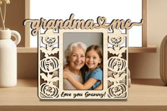 Halloween Grandma and Me SVG Photo Frame Laser Spooky Gift Product Image 3