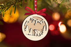 SVG Winter Fairy Tale Merry Christmas Ornament Laser Gift Product Image 2