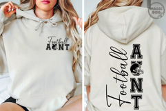 Football Aunt Game Day Shirt Design|Football Family SVG Product Image 2