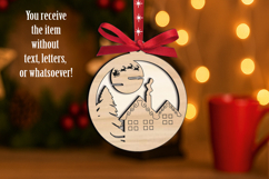 SVG Holiday Village Santa Claus Merry Christmas Present Gift Product Image 2