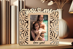 Tropic Design You and Me SVG Frame Photo Love Romantic Gift Product Image 3