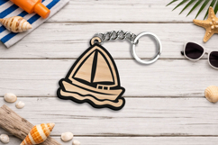 SVG Summer Keychain Ocean Sea Maritime Ship Boat Laser Gift Product Image 2