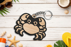 SVG Summer Crab Maritime Keychain Critter Gift Laser Present Product Image 2