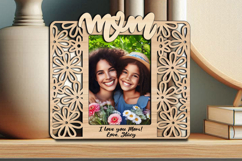 SVG Flowers Love Mother Daughter Frame Photo Picture Gift Product Image 2