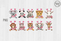 Valentine Safari Animals| Animal Love, Valentine Zoo Animals Product Image 2