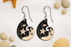 Starfish Ocean Sea Bed Nautical Earring SVG Nature Laser Set Product Image 2