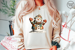 Watercolor Snowman|Christmas Holiday Cozy Winter Patchwork Product Image 2