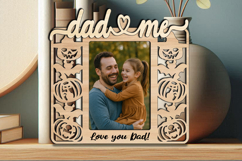 SVG Halloween Dad and Me Photo Frame Laser Gift Child Scary Product Image 2