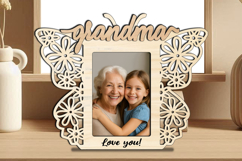SVG Butterfly Grandma &amp; Me Photo Frame Laser Gift Home Decor Product Image 2
