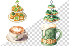 Watercolor St Patricks Day | shamrock clover leprechaun hat Product Image 2