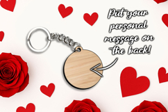 Happy Valentine Day SVG Key Chain Romantic Present Love Gift Product Image 3