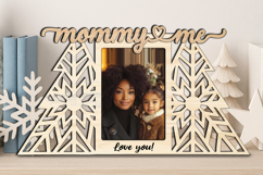 SVG Christmas Tree Mommy and Me Frame Photo Laser Present Product Image 2